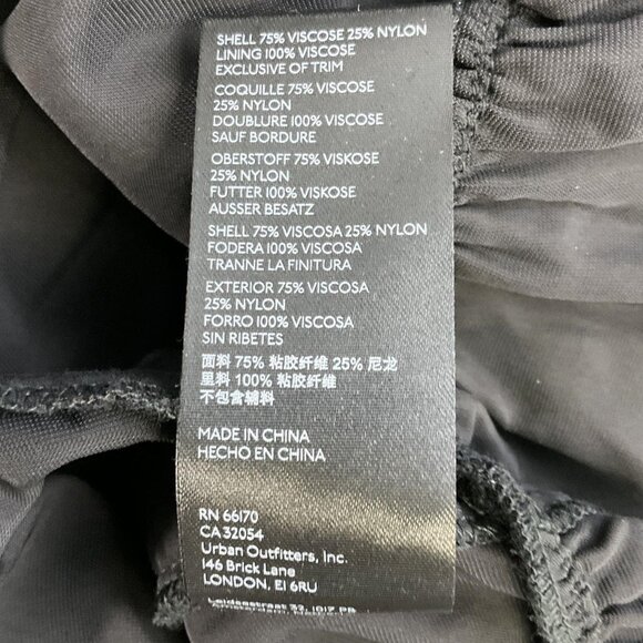 Anthropologie Maeve Somerset Velvet Mini Dress in Black Size Small New With Tags - Picture 9 of 10